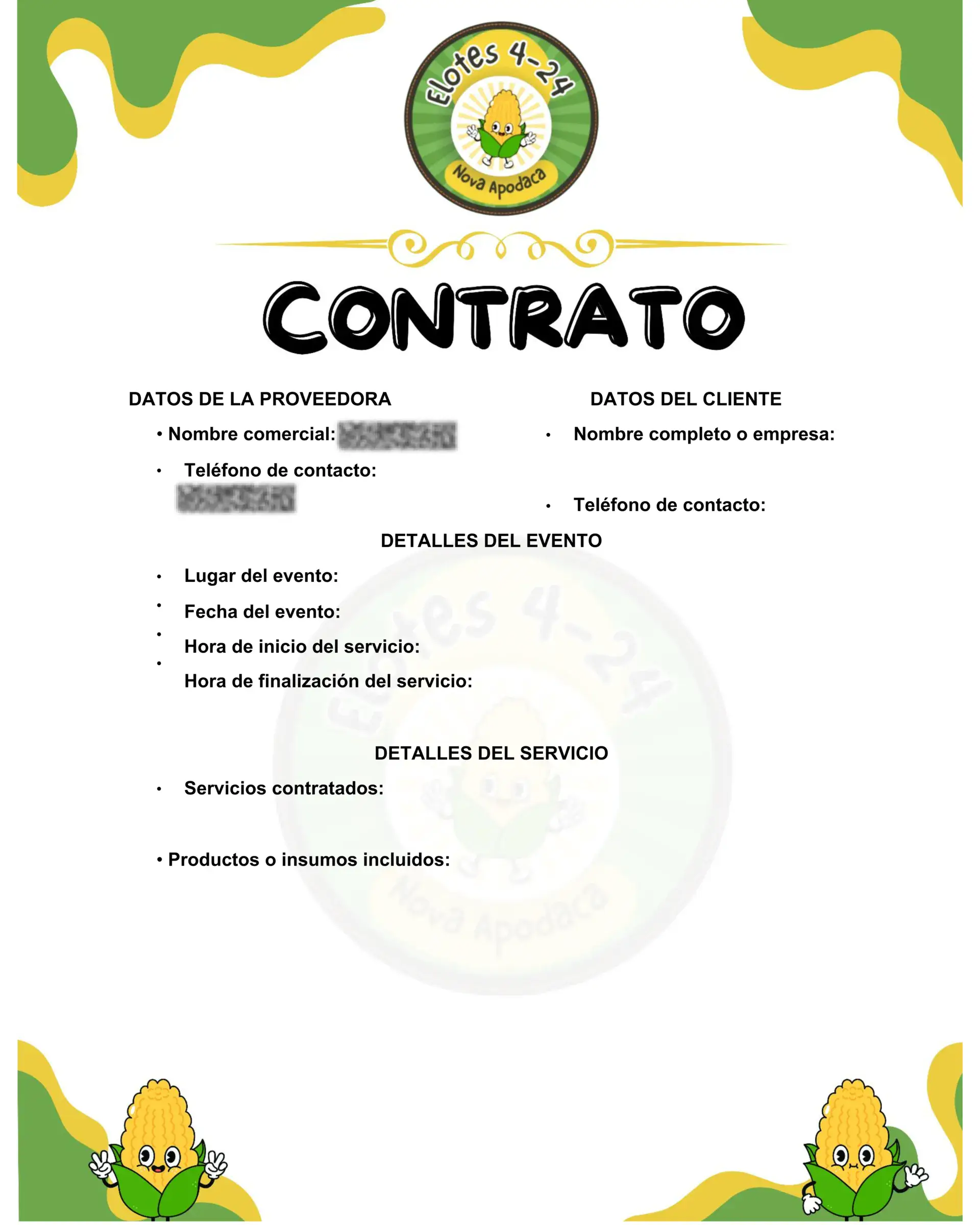 Contrato Servicios "Elotes"