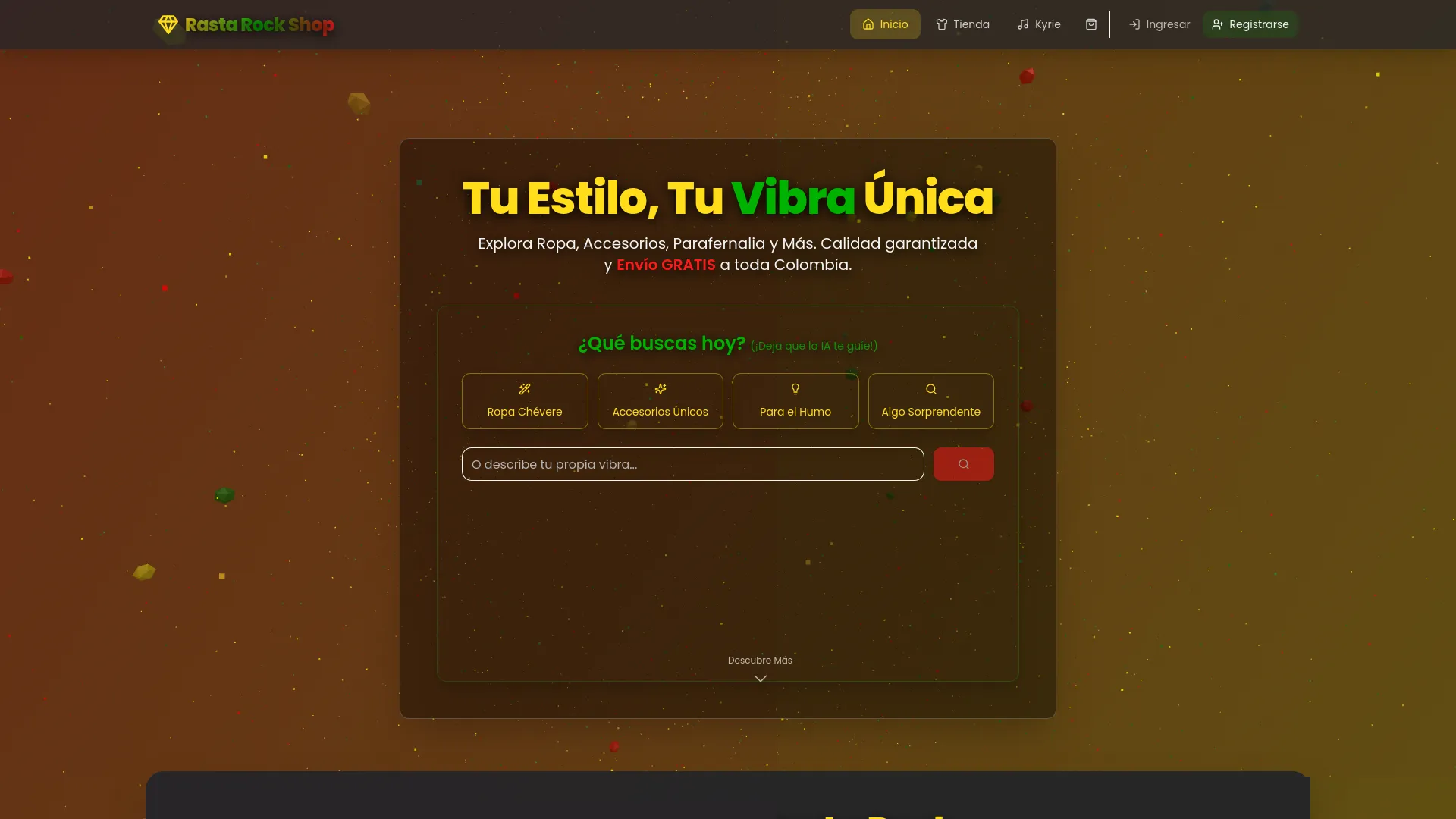 Rasta Rock Store - E-commerce 3D con IA