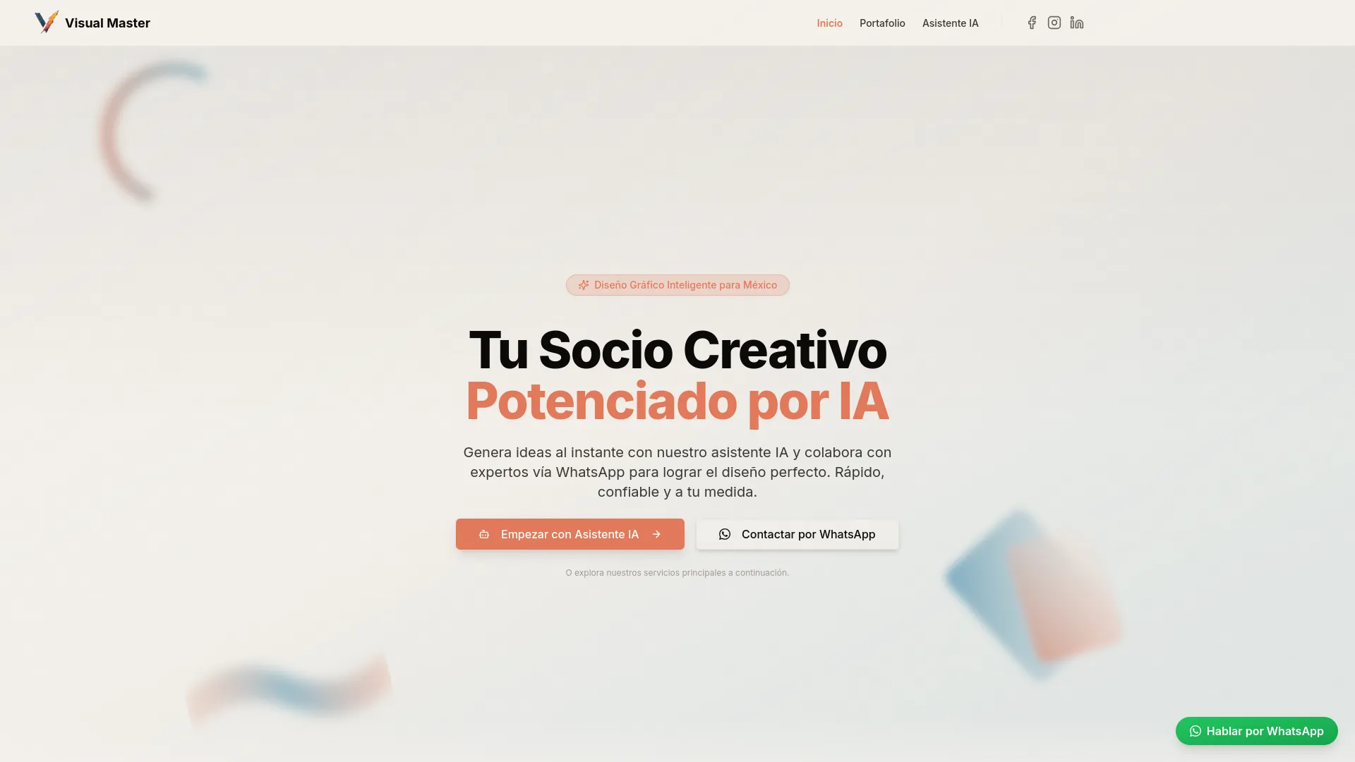 Visual Master - Website & Asistente IA